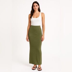 Urban Outfitters Olive Green‎ Maxi Skirt size XS